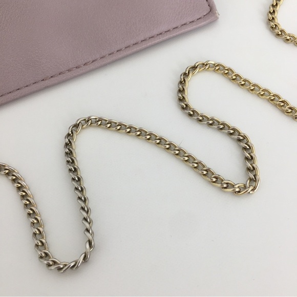 Big Buddha Small Crossbody Bag Lavender Purple With Gold Chainlink Strap - Picture 13 of 14